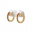 0.10ctw sapphire ruby garnet huggie hoops 14k yellow gold
