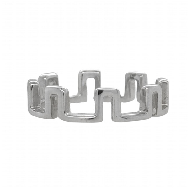 14k white gold magnetic stack band 2.8 gr