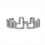 14k white gold magnetic stack band 2.8 gr