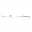 7" Diamond (0.25 ctw) by the yard bracelet 14k white gold 1.2 gr