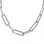 Diamond (6.27ctw) paperclip necklace 14k white gold