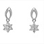 Flower Dangle Earrings 0.38 ctw