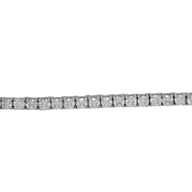 Diamond(7ctw) fluorescent stone bracelet, 14k white gold
