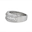 Diamond (0.96 ctw) channel set milgrain band 14k white gold
