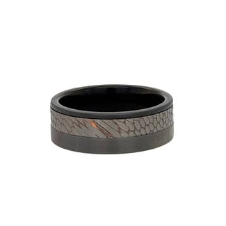 Gunmetal tungsten & superconductor band size 10