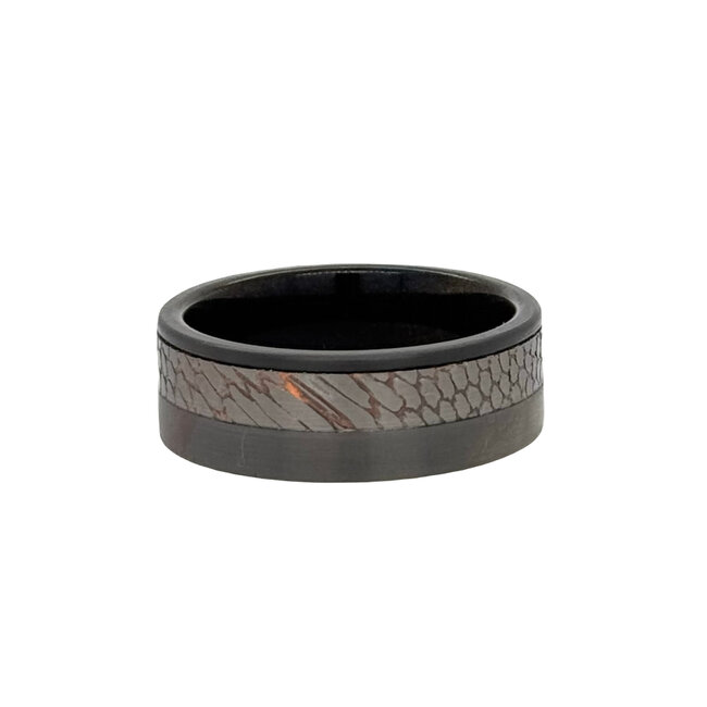 Gunmetal tungsten & superconductor band size 10