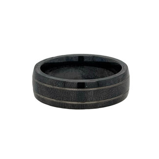 Titanium beveled edge  band, size 10