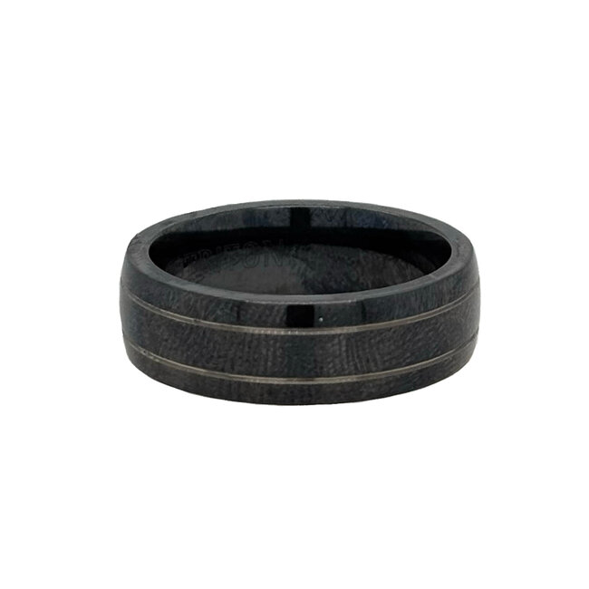 Titanium beveled edge  band, size 10