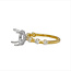 LAB GROWN Diamond (5/8 ctw) setting w/o 3ct round ctr 14k yellow gold