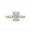 Diamond (0.38 ctw) setting w/LAB GROWN 2.0 ct ctr G/SI2 14k yellow gold 3.2 gr