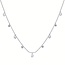 LAB GROWN Diamond (2.01 ctw) 9 stone necklace 14k white gold