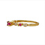 Ruby (3mm) & diamond (0.06ctw) ring, 14k rose gold