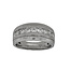Diamond (0.96 ctw) channel set milgrain band 14k white gold