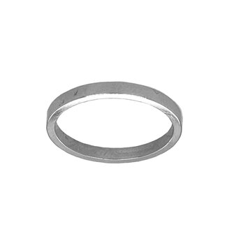 14k white gold 2mm flat wedding band