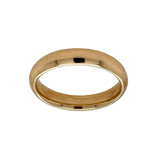4mm 14k yellow gold comfort fit band size 8 4.98 gr
