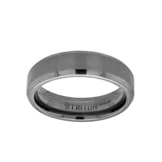 Tantalum satin finish bevel edge band size 10