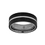 8mm cobalt flat high polish finish center w/ carbon fiber overlays sz 12