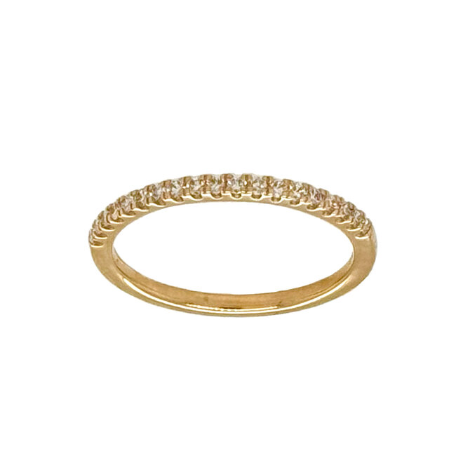LAB GROWN Diamond (0.21 ctw) prong band 14k yellow gold