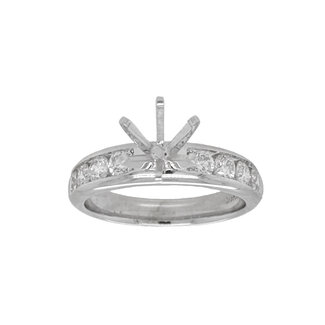 Diamond (0.75 ctw) channel setting, 14k white gold 4.7 grams