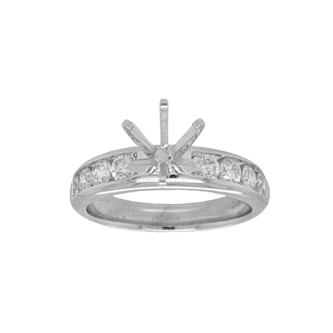 Diamond (0.75 ctw) channel setting, 14k white gold 4.7 grams