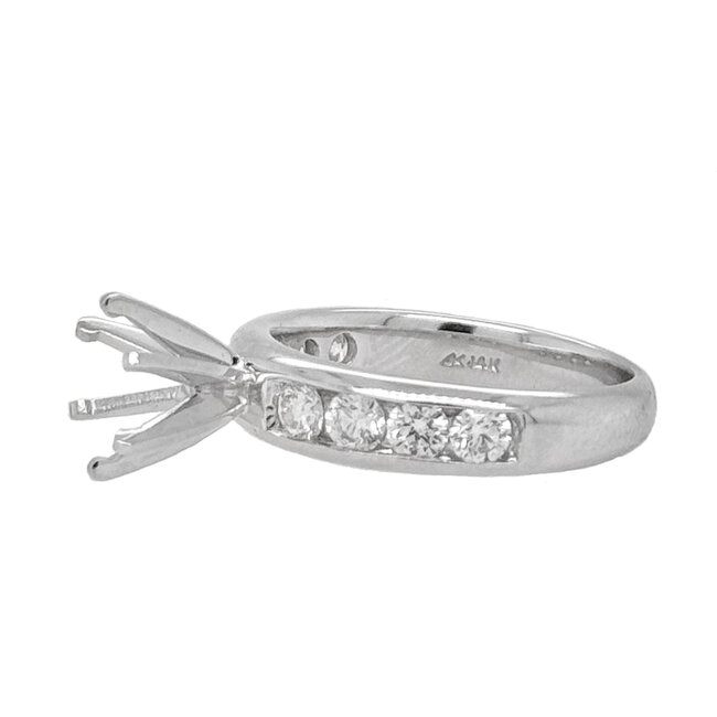 Diamond (0.75 ctw) channel setting, 14k white gold 4.7 grams