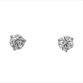 Swarovski martini 5mm stud earrings, sterling silver