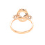 Diamond (0.75 ctw) setting for 3 ct oval no ctr 14k yellow gold 5.1 gr