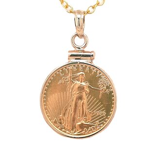 1992 1/10th ounce gold coin 16.5 mm 3.4 gr