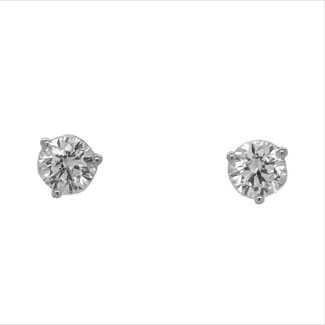 Swarovski martini 6mm stud earrings, sterling silver