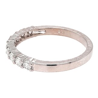 LAB GROWN Diamond (0.25 ctw) 11 stone band 14k white gold 2.5 gr