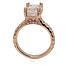 LAB GROWN Diamond (1.0 ctw) bridal ring emerald cut CZ center 14k yellow gold 6.2 gr