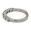 LAB GROWN Diamond (.78 ctw) 7 stone band 14k white gold 2.7 gr