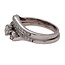 Diamond (0.75 ctw) swirl wedding set 14k white gold 6.5 gr