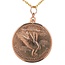 1910 Gold Eagle, Indian head $10 coin pendant 14k yellow gold bezel 17.6 gr