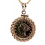 1853 Eagle, Liberty gold coin 2.5 dollars pendant 14k yellow gold bezel 6.1 gr