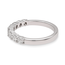 LAB GROWN Diamond (1.08 ctw) 7 stone band 14k white gold 3.5 gr