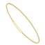 14k yellow gold tracer beaded flexi bangle w/ titanium wire 4.8 gr