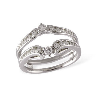 Diamond (0.46 ctw) contour insert 14 white gold 4.4 gr