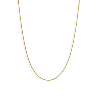 17" 14k yellow gold square snake chain lobster claw clasp 2.6 gr