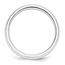 14k white gold comfort fit 5mm wedding band superlight 4.3 gr