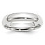 14k white gold comfort fit 5mm wedding band superlight 4.3 gr