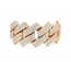 Diamond (1.0 ctw) geometric band 14k yellow gold 5.4 gr