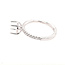 Diamond (0.17 ctw) setting (no center) 14k white gold 4.3 gr