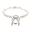 Diamond (0.17 ctw) setting (no center) 14k white gold 4.3 gr