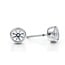 LAB GROWN Diamond (3.0 ctw) round stud earrings 14k white gold