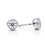 LAB GROWN Diamond (3.0 ctw) round stud earrings 14k white gold