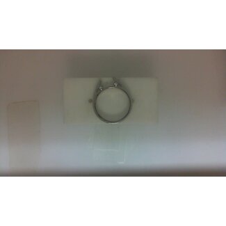 Diamond (0.04 ctw) bridal setting no head 14k white gold 3.5 gr