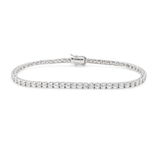 LAB GROWN Diamond (4.53 ctw) tennis bracelet 14k white gold 8.9 gr