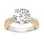 Diamond (0.25 ctw) round bridal setting 14k white/yellow gold 5.1 gr