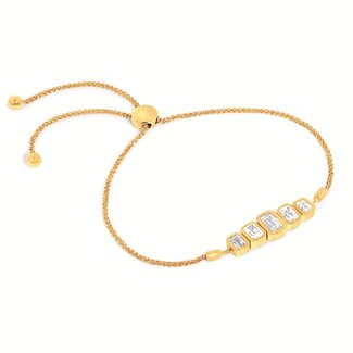 LAB GROWN Diamond (2.0 ctw) emerald cut bolo 14k yellow gold 5.7 gr